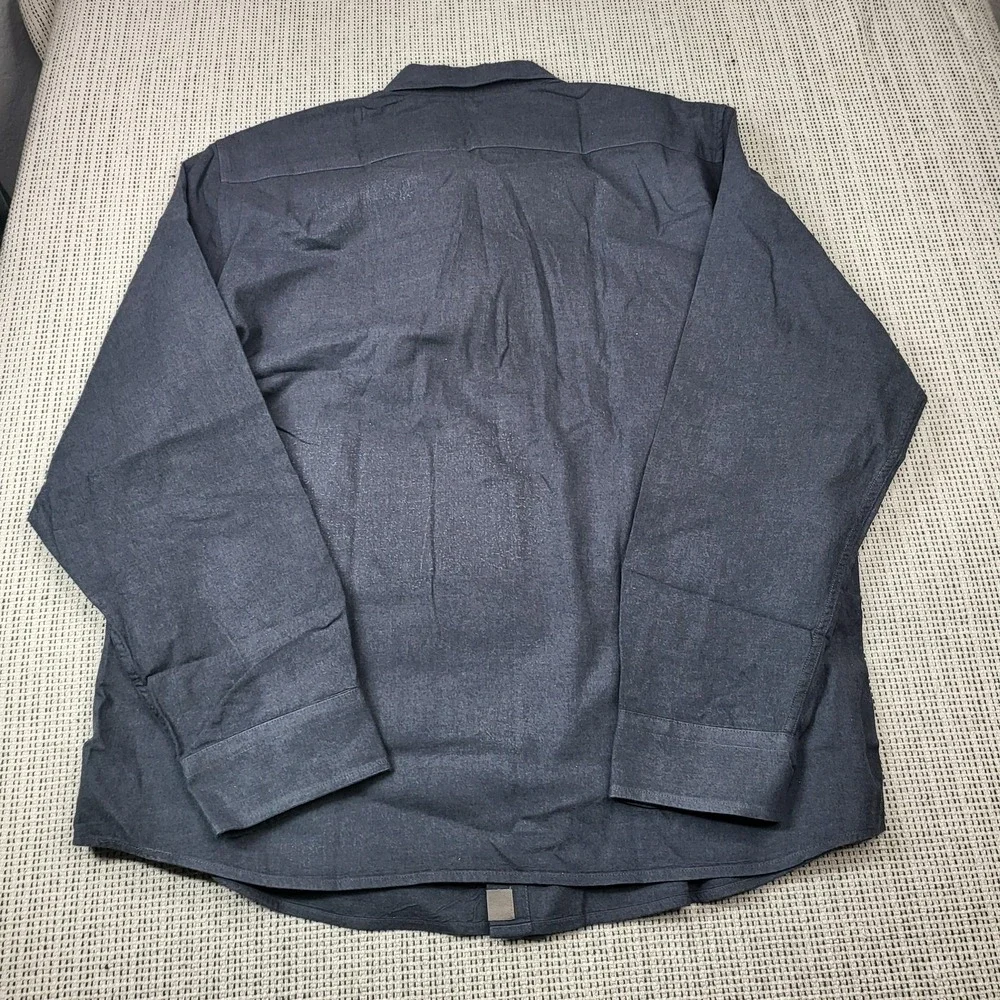Banana Republic Shirt Mens XL Gray‎ Long Sleeve Flannel Button Front Slim Fit